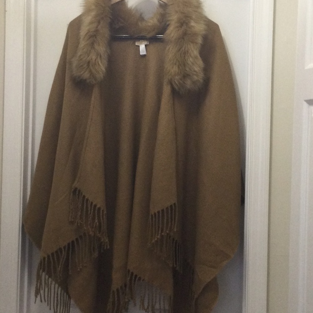 Michael Kors brand new winter fur coat, brown